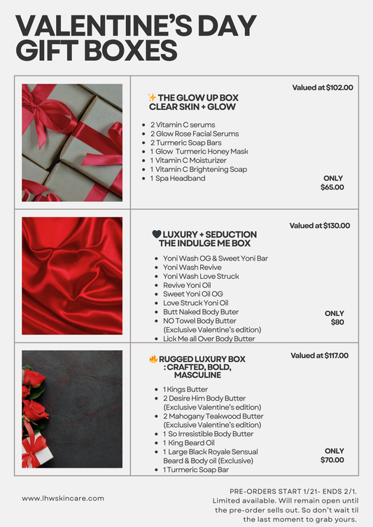Valentine's Day Gift Boxes (PRE-ORDER. Limited supply)